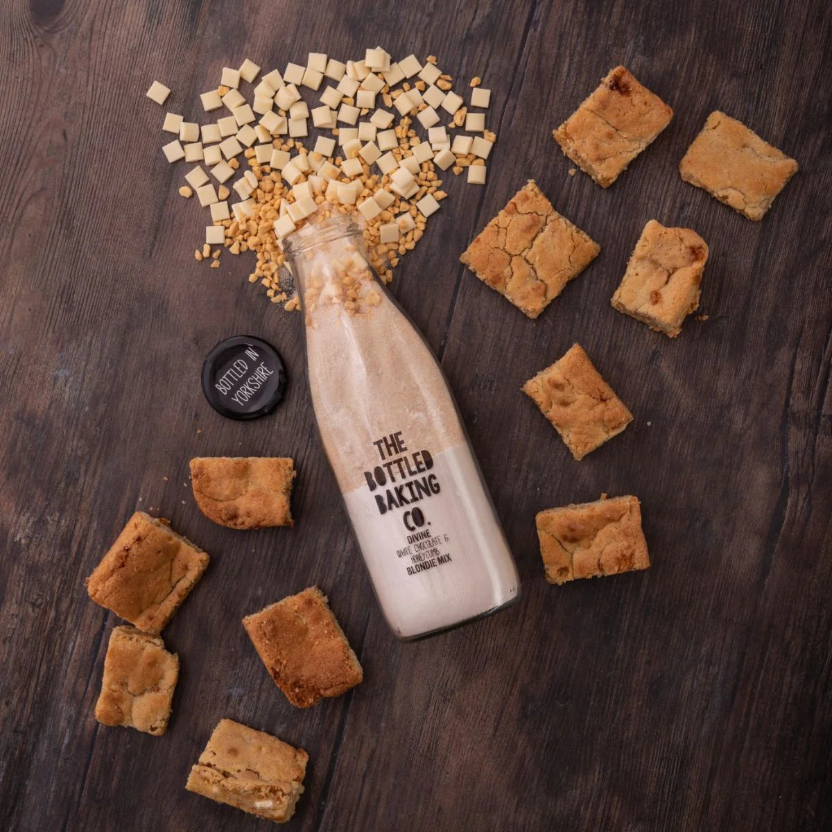 Bottled Baking Co Divine White Chocolate & Honeycomb Blondie Bottled Baking Mix
