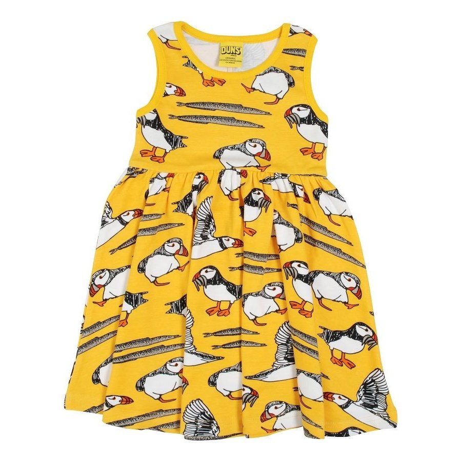DUNS Puffin Yellow Gather Dress