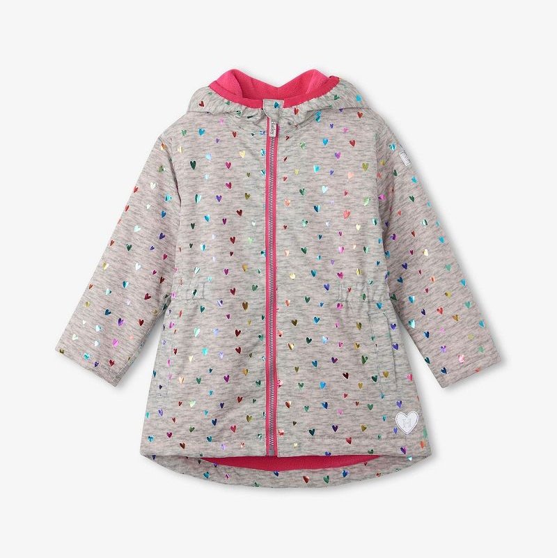 Hatley Confetti Hearts Microfiber Rain Jacket