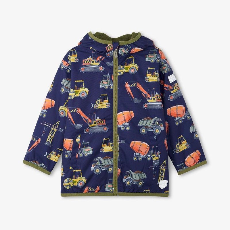 Hatley Construction Trucks Microfiber Jacket