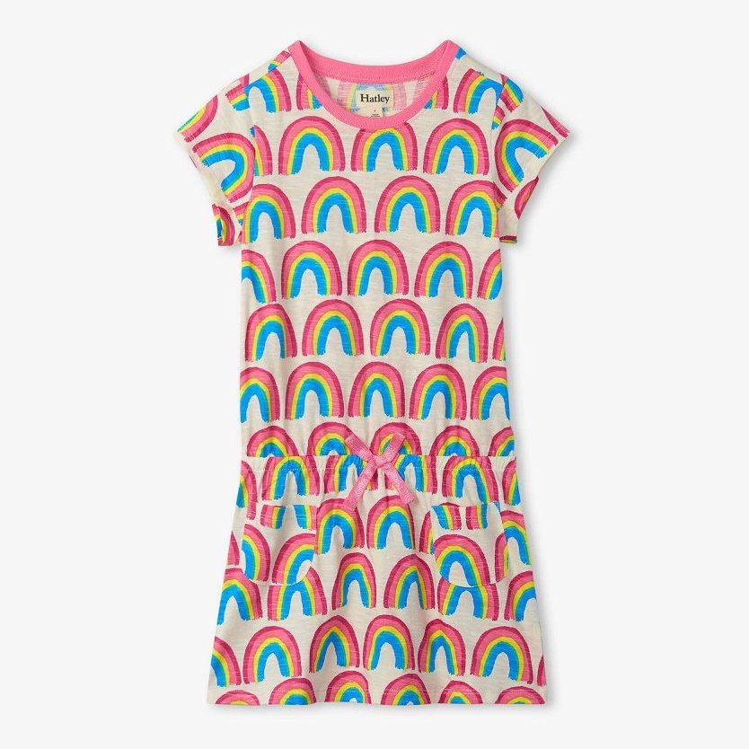 Hatley Pretty Rainbows Drop Waist Dress