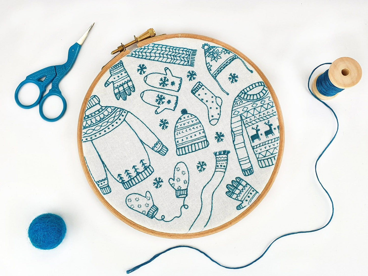 Oh Sew Bootiful Winter Woolies Embroidery Kit