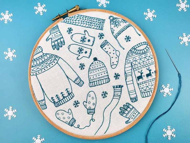 Oh Sew Bootiful Winter Woolies Embroidery Kit