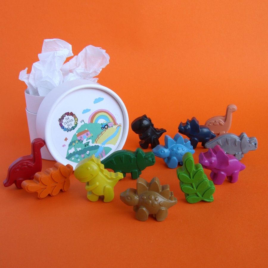 The Crayon Bug Dinosaur Wax Crayons Play Tub