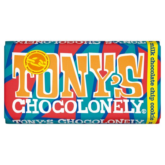 Tony's Chocolonely Milk Chocolate Chip Cookie Big Bar