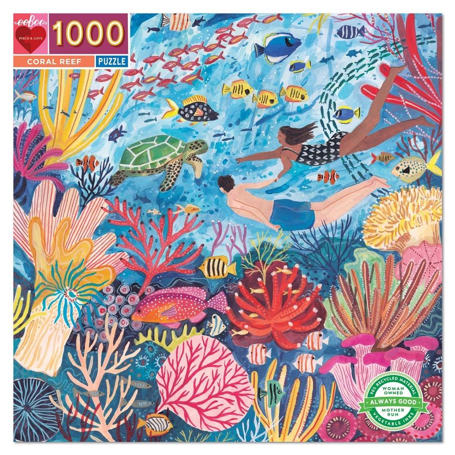 eeBoo Coral Reef - 1000 Piece Puzzle