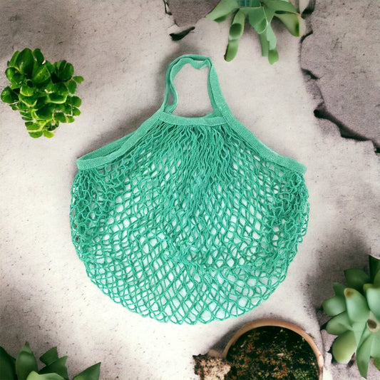 Green Cotton Shopping Bag