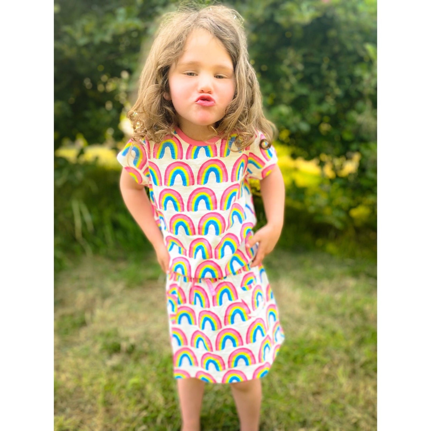 Hatley Pretty Rainbows Drop Waist Dress