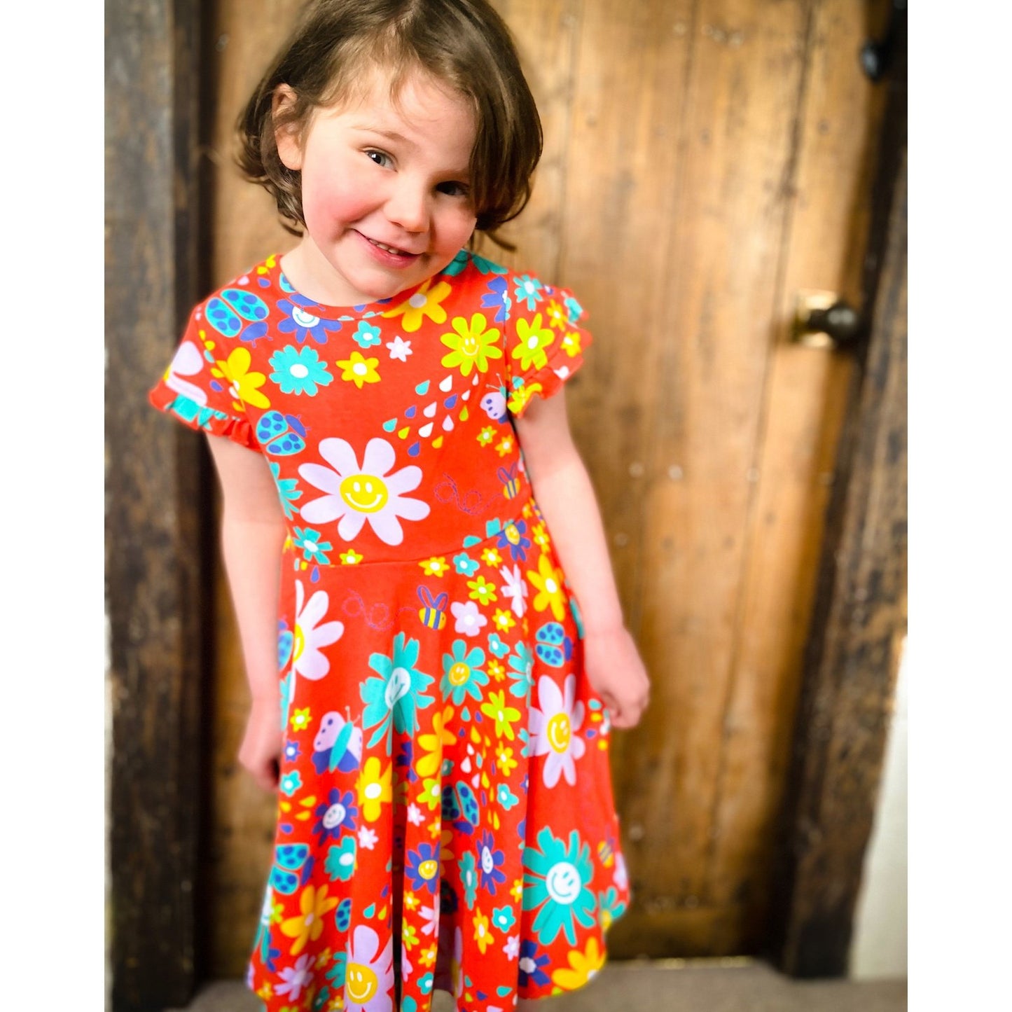 Piccalilly Flower Power Skater Dress
