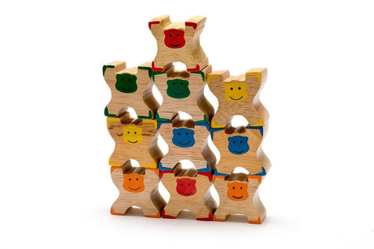 Best Years Wooden Monkey Stacking Toy