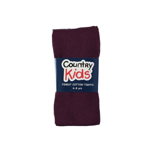 Country Kids Tights - Aubergine