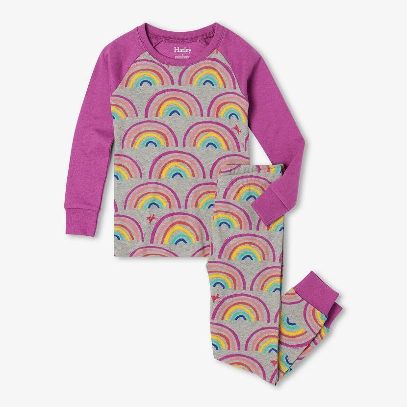 Hatley Rainbow Dreams Raglan Pyjama Set