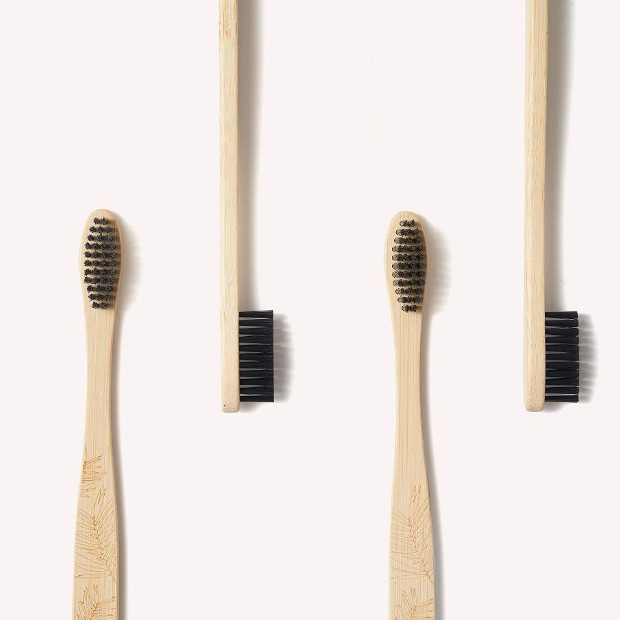 Wild & Stone Adult Bamboo Toothbrush - 4 Pack - Medium