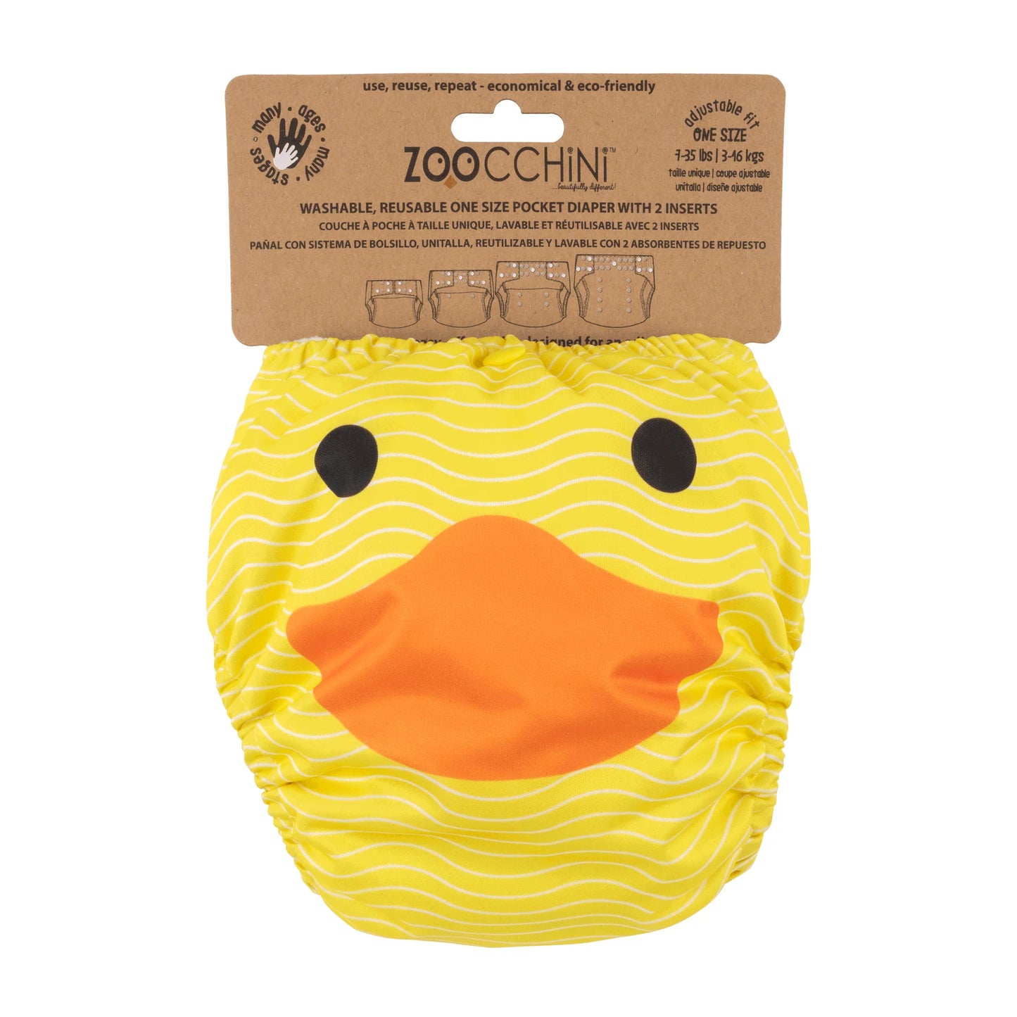 Zoocchini All in One Nappy - Duck