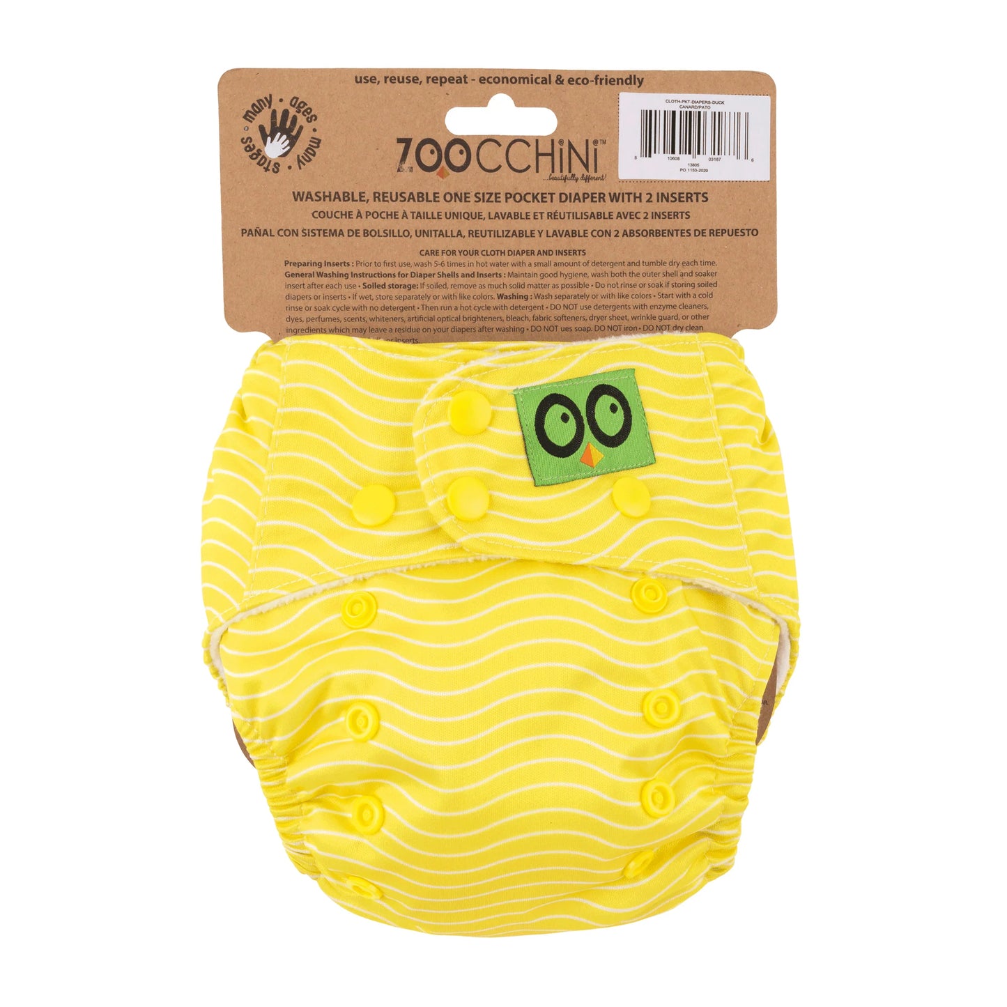 Zoocchini All in One Nappy - Duck