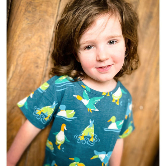 Piccalilly Duck and Dive Kids All Over Print T-Shirt