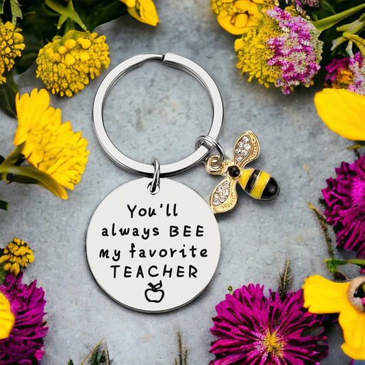 Bee My Favourite Teacher Keyring