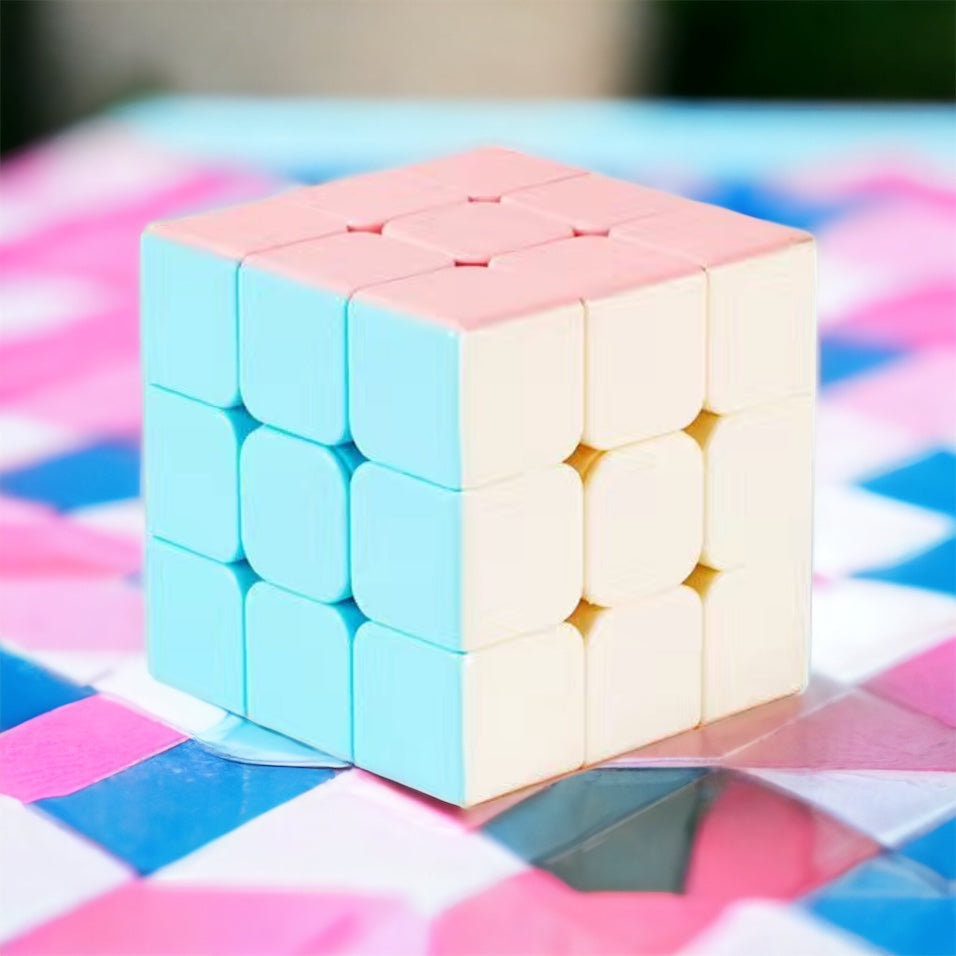 Pastel Stickerless Speed Cube