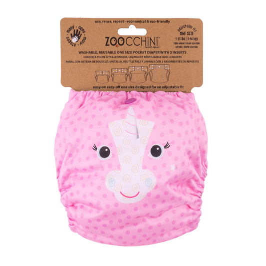 Zoocchini Reusable Cloth Pocket Nappy - Unicorn